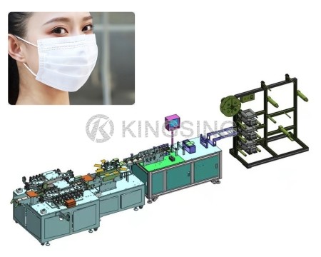 High-speed 3 Ply Face Mask Making Machine
